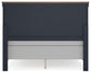 Landocken  Panel Headboard With Mirrored Dresser And Chest