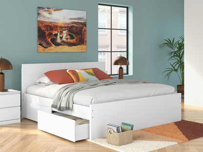 Onita  Panel Platform Bed With Storage