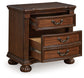 Lavinton California  Poster Bed With Mirrored Dresser, Chest And Nightstand