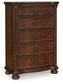 Lavinton California  Poster Bed With Mirrored Dresser And Chest