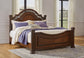 Lavinton  Poster Bed With Mirrored Dresser, Chest And Nightstand