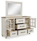 Shaybrock  Panel Bed With Mirrored Dresser And Chest