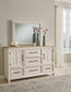 Shaybrock  Panel Bed With Mirrored Dresser And Chest