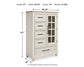 Shaybrock  Panel Bed With Mirrored Dresser And Chest