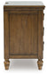 Sturlayne California  Upholstered Panel Bed With Mirrored Dresser, Chest And Nightstand