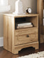 Aleaport  Panel Bed With Mirrored Dresser And Nightstand