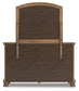 Feddinger  Storage Sleigh Bed With Mirrored Dresser, Chest And Nightstand