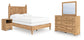 Aleaport  Panel Bed With Mirrored Dresser And Nightstand