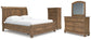Feddinger California  Storage Sleigh Bed With Mirrored Dresser And Chest
