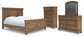 Feddinger California  Panel Bed With Mirrored Dresser And Chest