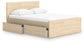Onita  Panel Platform Bed With 1 Side Storage