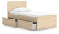 Onita  Panel Platform Bed With 1 Side Storage