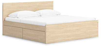 Onita  Panel Platform Bed With Storage