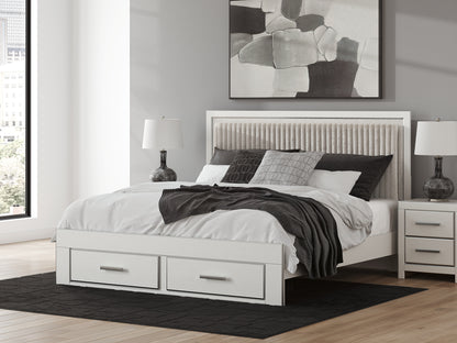 Zuraleus  Upholstered Panel Platform Storage Bed