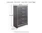 Lodanna  Panel Bed With 2 Storage Drawers With Mirrored Dresser And Chest