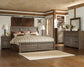 Juararo California  Panel Bed With Mirrored Dresser And Chest
