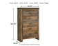 Trinell  Panel Headboard With Mirrored Dresser And Chest