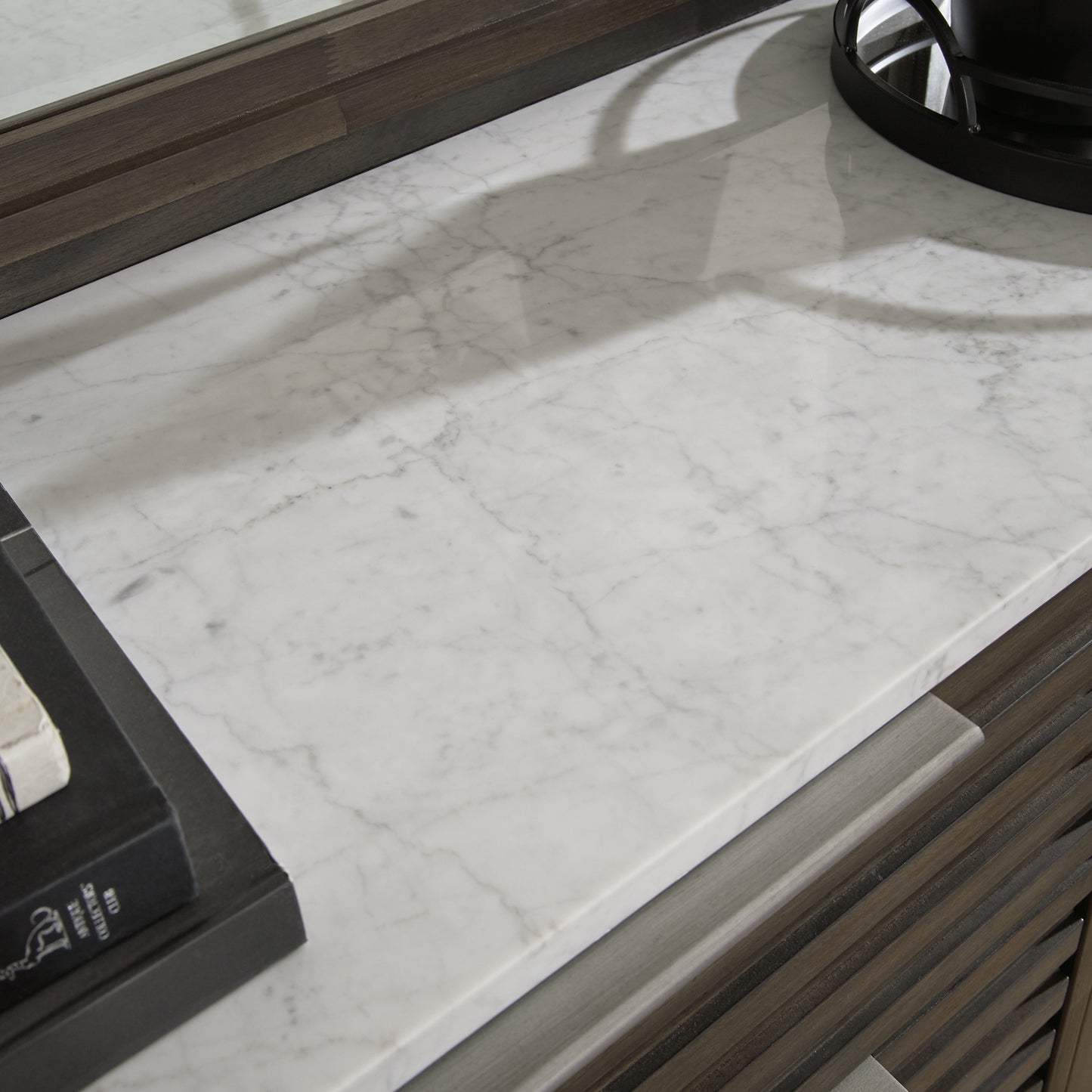 Arkenton  Panel Bed With Mirrored Dresser And Chest