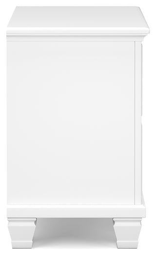 Fortman California  Panel Bed With Mirrored Dresser, Chest And Nightstand