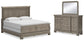 Lexorne California  Sleigh Bed With Mirrored Dresser
