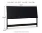 Danziar  Panel Headboard With Mirrored Dresser