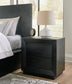 Londer  Panel Bed With Mirrored Dresser And Nightstand