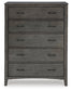 Montillan California  Panel Bed With Mirrored Dresser, Chest And Nightstand