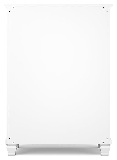 Fortman California  Panel Bed With Mirrored Dresser And Chest