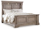 Blairhurst  Panel Bed With Mirrored Dresser And Chest