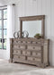 Blairhurst  Panel Bed With Mirrored Dresser And Chest