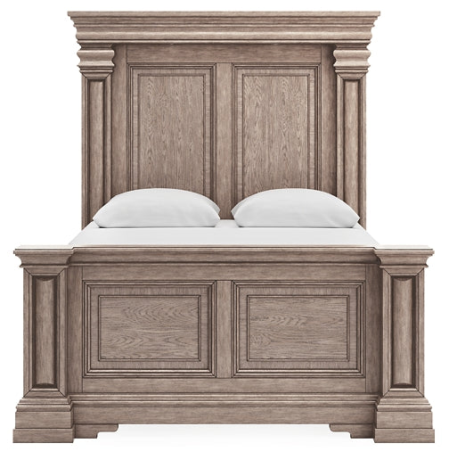 Blairhurst  Panel Bed With Mirrored Dresser, Chest And Nightstand
