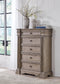 Blairhurst  Panel Bed With Mirrored Dresser, Chest And Nightstand
