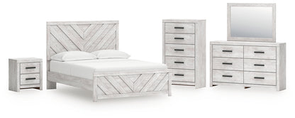 Cayboni  Panel Bed, Dresser, Mirror, Chest And Nightstand