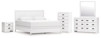 Binterglen  Panel Bed, Dresser, Mirror, Chest And Nightstand