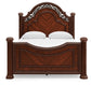 Lavinton  Poster Bed With Mirrored Dresser And Chest