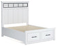 Ashbryn  Panel Storage Bed With Mirrored Dresser, Chest And Nightstand
