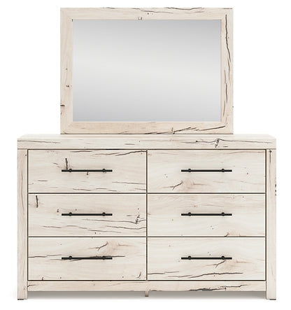 Lawroy  Panel Bed With Storage, Dresser, Mirror And Nightstand