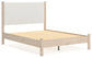Cadmori  Upholstered Panel Bed With Mirrored Dresser And Chest
