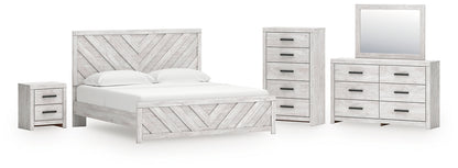 Cayboni  Panel Bed, Dresser, Mirror, Chest And Nightstand