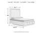 Chalanna  Upholstered Storage Bed With Mirrored Dresser And Chest