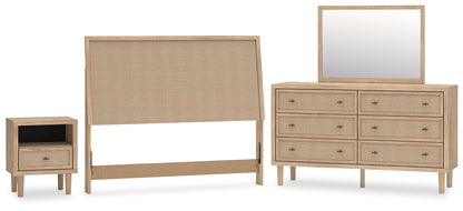 Cielden  Panel Headboard, Dresser, Mirror And Nightstand
