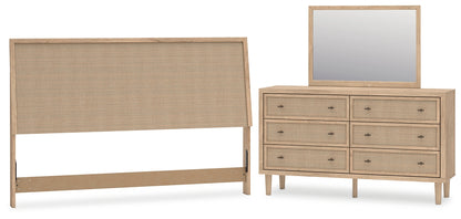 Cielden  Panel Headboard, Dresser And Mirror