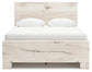Lawroy  Panel Bed With Mirrored Dresser