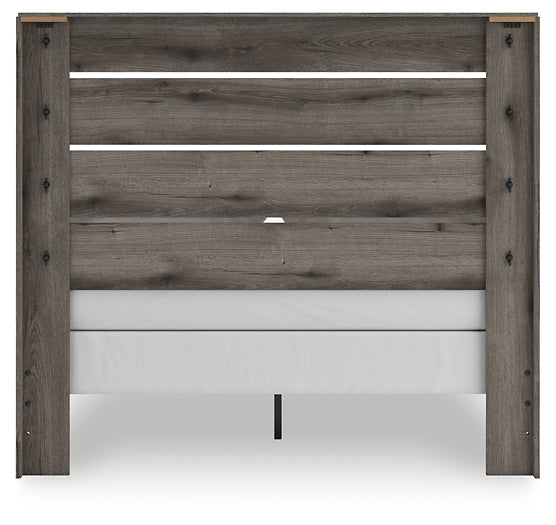 Graystorm  Panel Bed With Mirrored Dresser And Nightstand