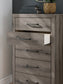 Graystorm  Panel Bed With Mirrored Dresser, Chest And Nightstand