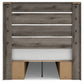 Graystorm  Panel Bed With Storage With Mirrored Dresser And Chest