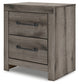 Graystorm  Panel Bed With Storage With Mirrored Dresser And Nightstand