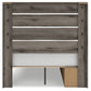 Graystorm  Panel Bed With Storage With Mirrored Dresser And Chest