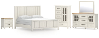 Shaybrock California  Panel Bed, Dresser, Mirror, Chest And Nightstand