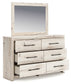 Lawroy  Panel Storage Bed With Mirrored Dresser, Chest And Nightstand